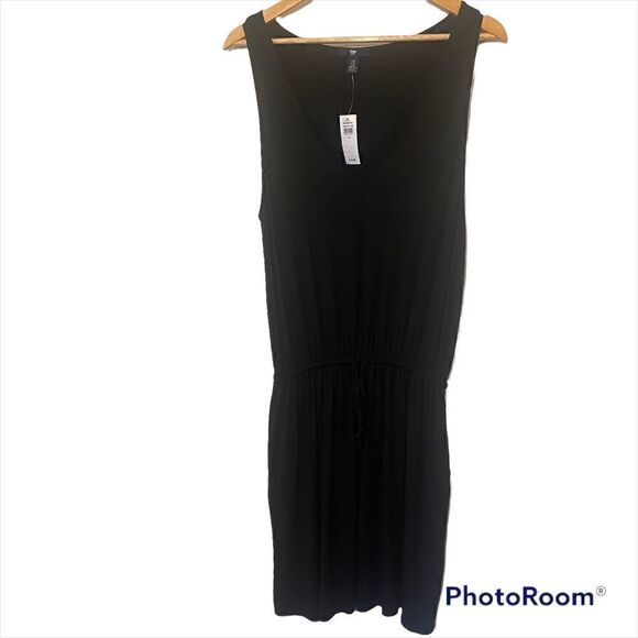 Gap Sleeveless Tie black Cotton Dress new - Picture 3 of 12